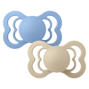 BIBS Pacifier Supreme Silicone Vanilla Sky Blue Size 2 2pcs, bild 4