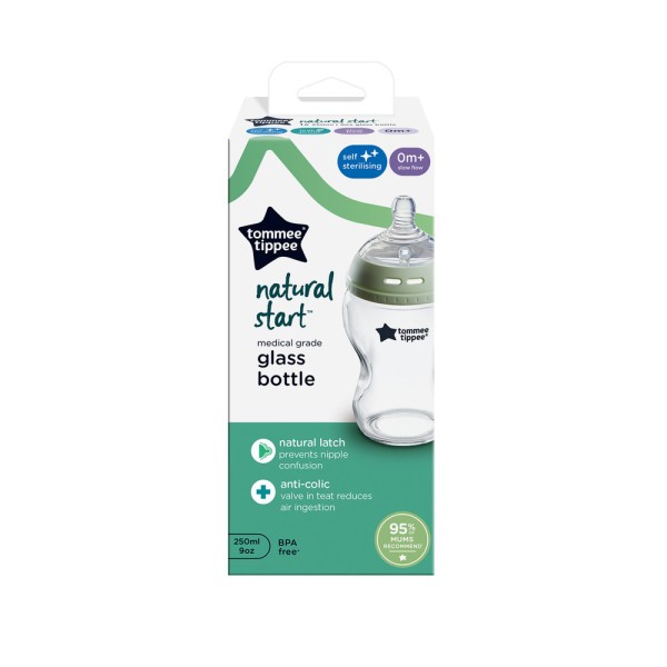 Tommee Tippee Natural Start Glasnappflaska 250 ml, bild 2