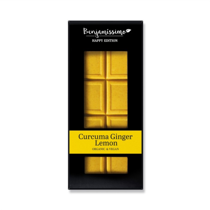 Benjamissimo Choklad Vit, Gurkmeja,Ingefära & Citron, 60 g