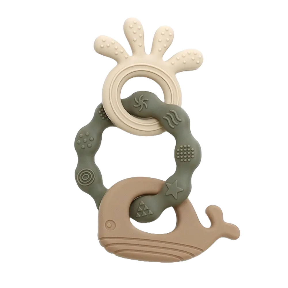 Magni Bitleksak Val Silikon - Green/Beige