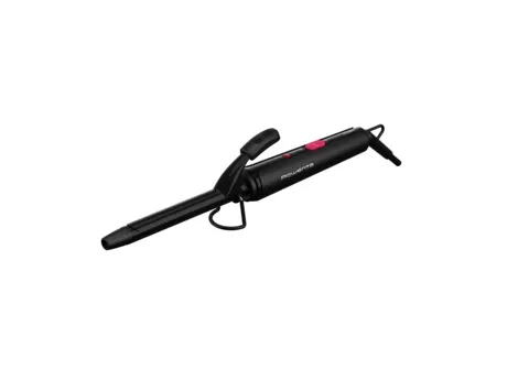 Rowenta Curling Tongs CF2133 16mm 25W Ceramic Coating Temperature 180°C Heating Indicator Cold Tip and Handle Black Fuchsia