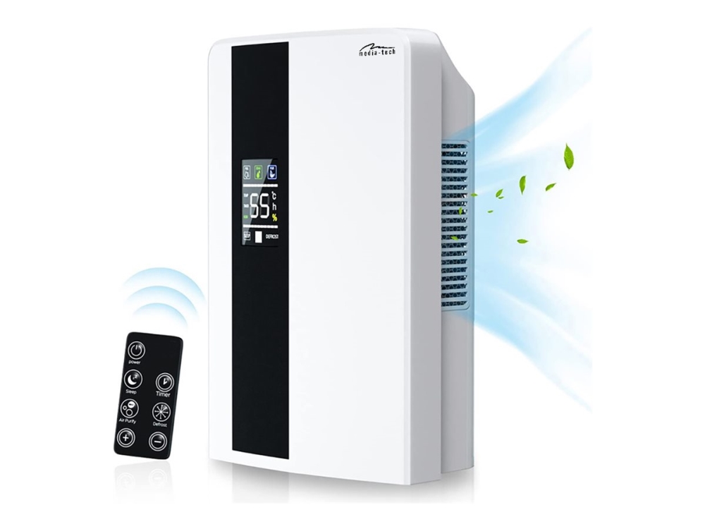 Media-Tech AIR-DRY PRO avfuktare med 2 L tank och 65 W UV-lampa