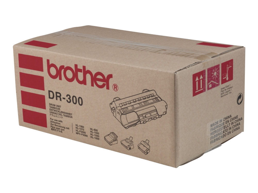 Brother DR300 - Svart - original - valsenhet - för Brother HL-1040, HL-1050, HL-1050DX, HL-1060, HL-1070, HL-820, MFC-P2000, MFC-P2000DX