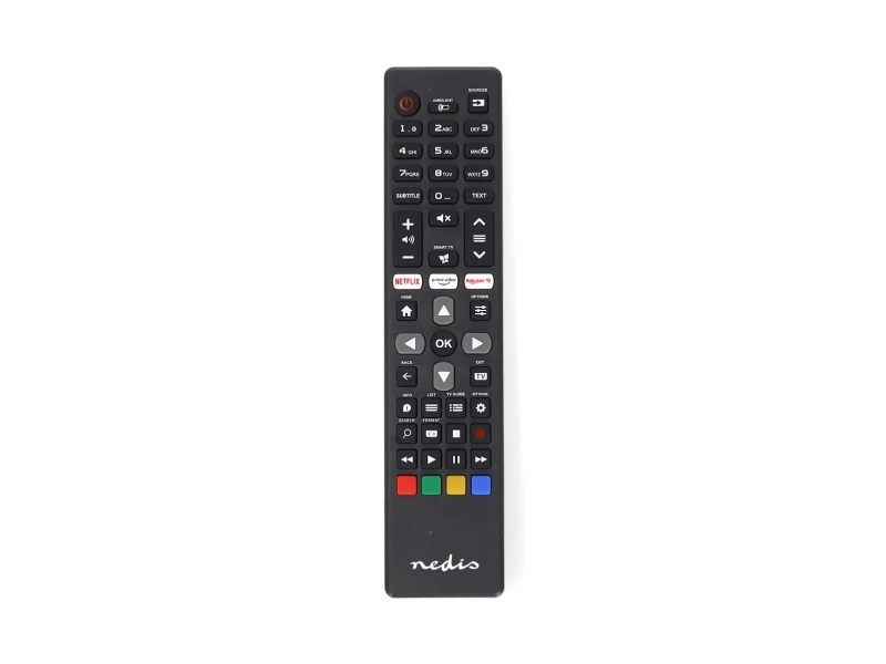 Nedis TVRC45PHBK, TV, IR trådlös, Tryckknappar, Svart