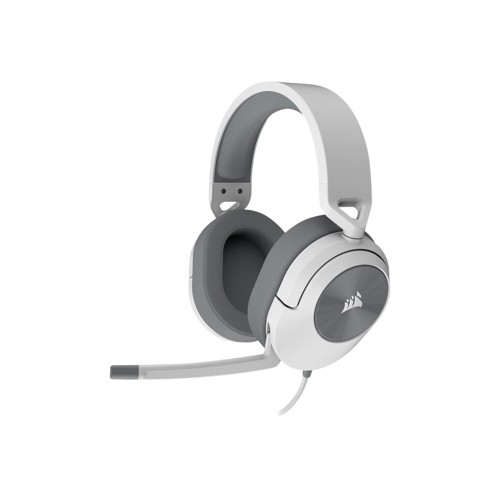 CORSAIR Gaming HS55 SURROUND - Headset - fullstorlek - kabelansluten - 3,5 mm kontakt - vit