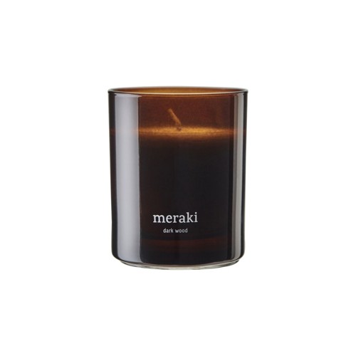 Meraki Dark Wood Scented Candle Medium, bild 4