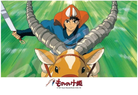 Princess Mononoke Ashitaka Charges Pussel (208 bitar)