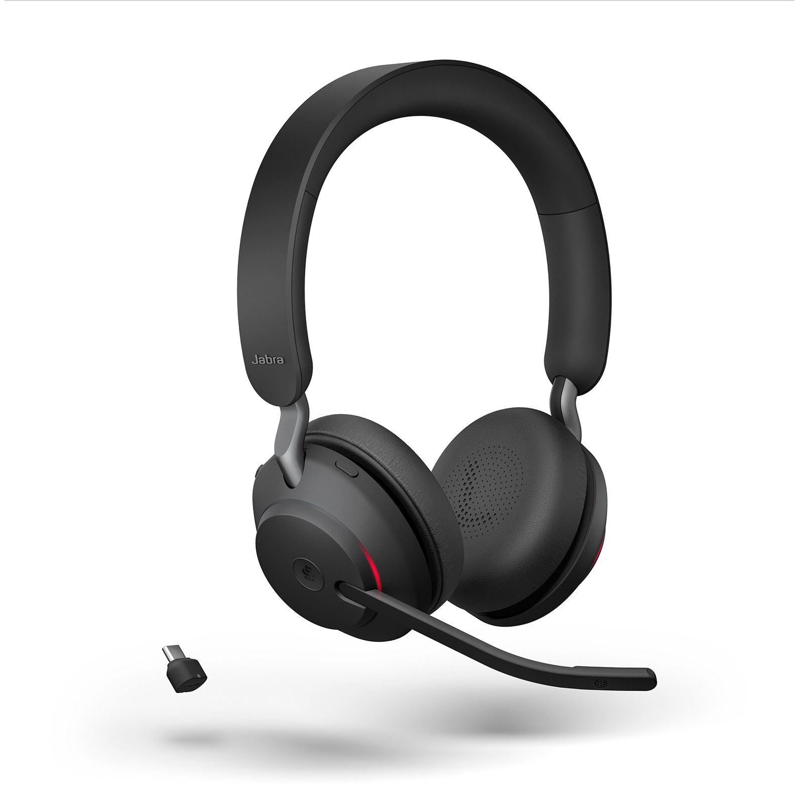 Jabra Evolve2 65 med laddningsställ USB-C MS Svart, bild 2