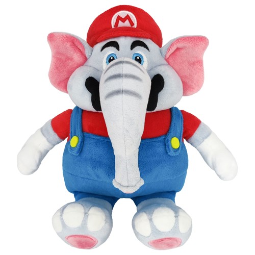 Sanei Super Mario Wonder Mario Elephant Plush ~27cm