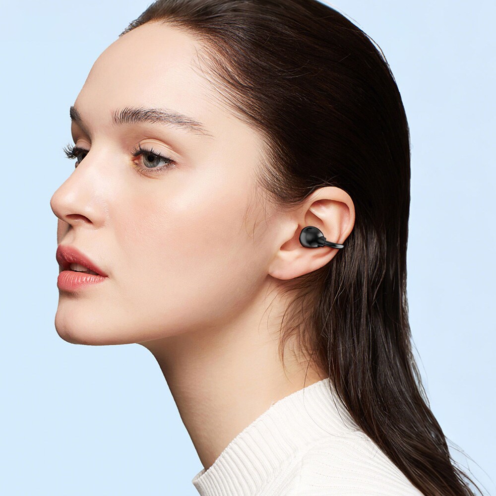 BWOO sportigt Bluetooth headset / trådlösa hörlurar in-ear / open ear hörlurar - Svart, bild 2