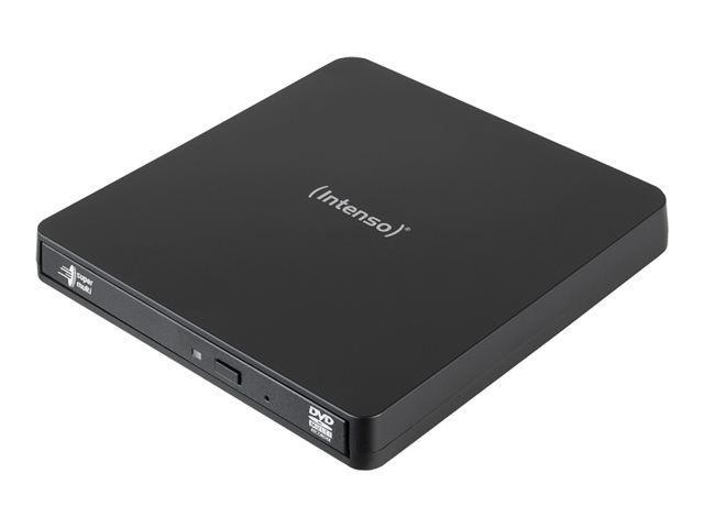 Intenso EOD 400D Slim - Diskenhet - DVD±RW (±R DL) / DVD-RAM - 8x/5x - USB 3.2 Gen 1 - extern - svart