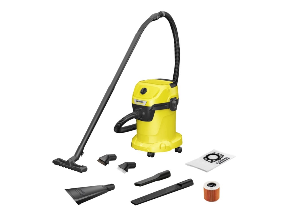 Kärcher WD 3 V-17/6/20 CAR grovdammsugare 1000 W, gul