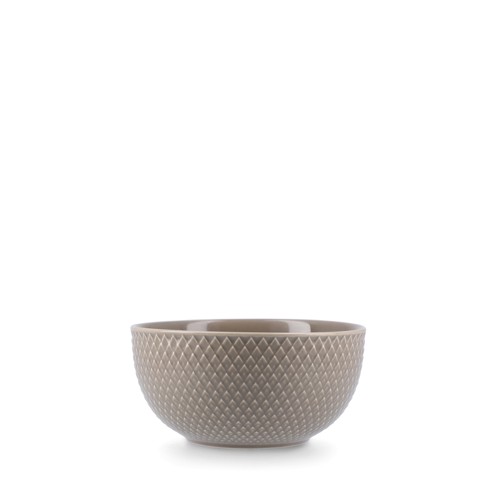 Lyngby Porcelæn - Rhombe Earth Skål - Clay - Ø13 cm