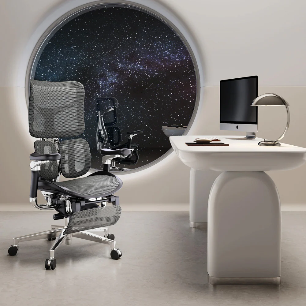 Sihoo Doro S300 Ergonomisk Kontorsstol med benstöd / Justerbar skrivbordsstol / Nätstol, bild 2