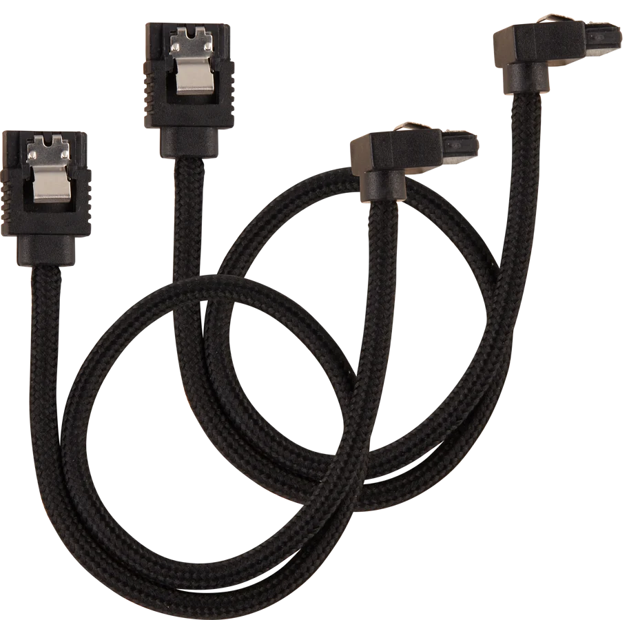 Corsair SATA-kabel Vinklad Svart 30cm 2-pack, bild 4