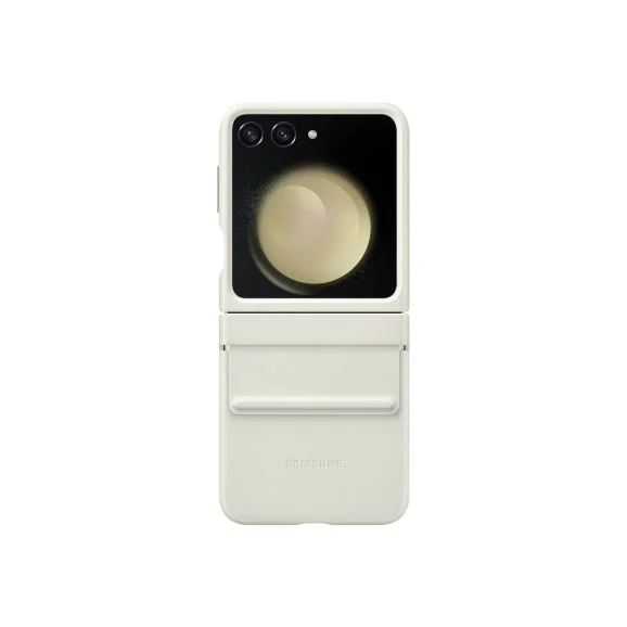 Samsung Galaxy Z Flip5 Flap Eco-Leather skal, cream