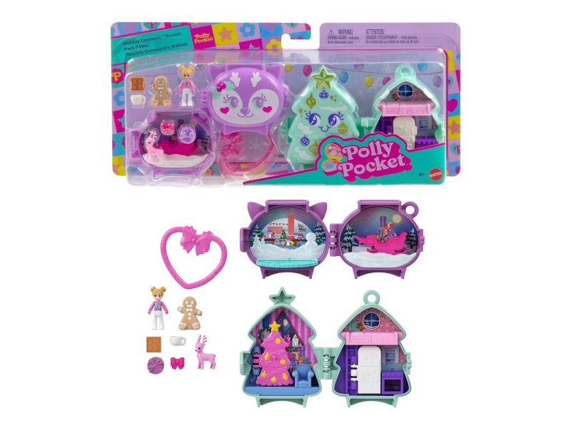 Mattel Polly Pocket festligt kompakt set 2-pack (JGM53)