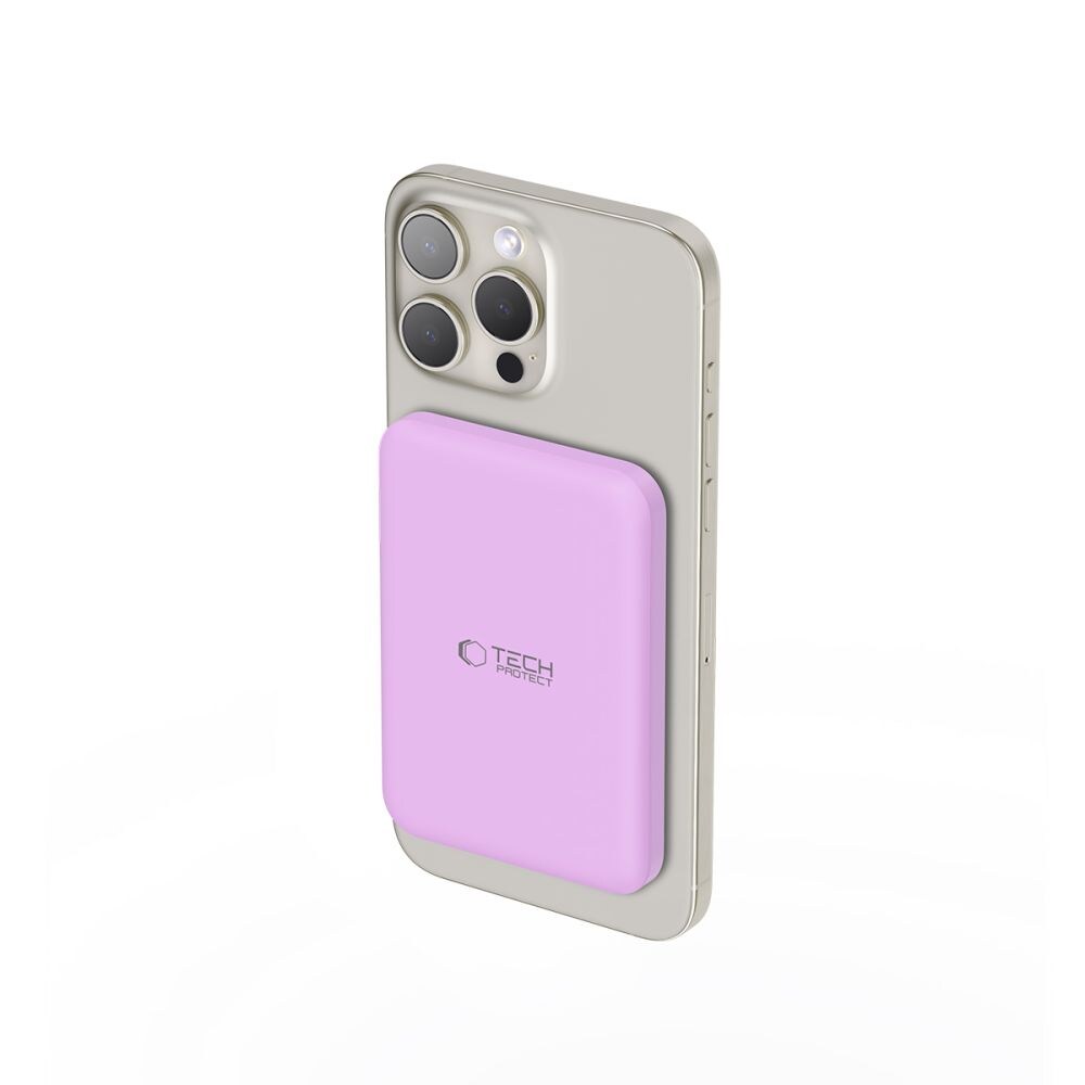 Tech-Protect LifeMag MagSafe PB10 5000mAh Power Bank - Rosa, bild 2