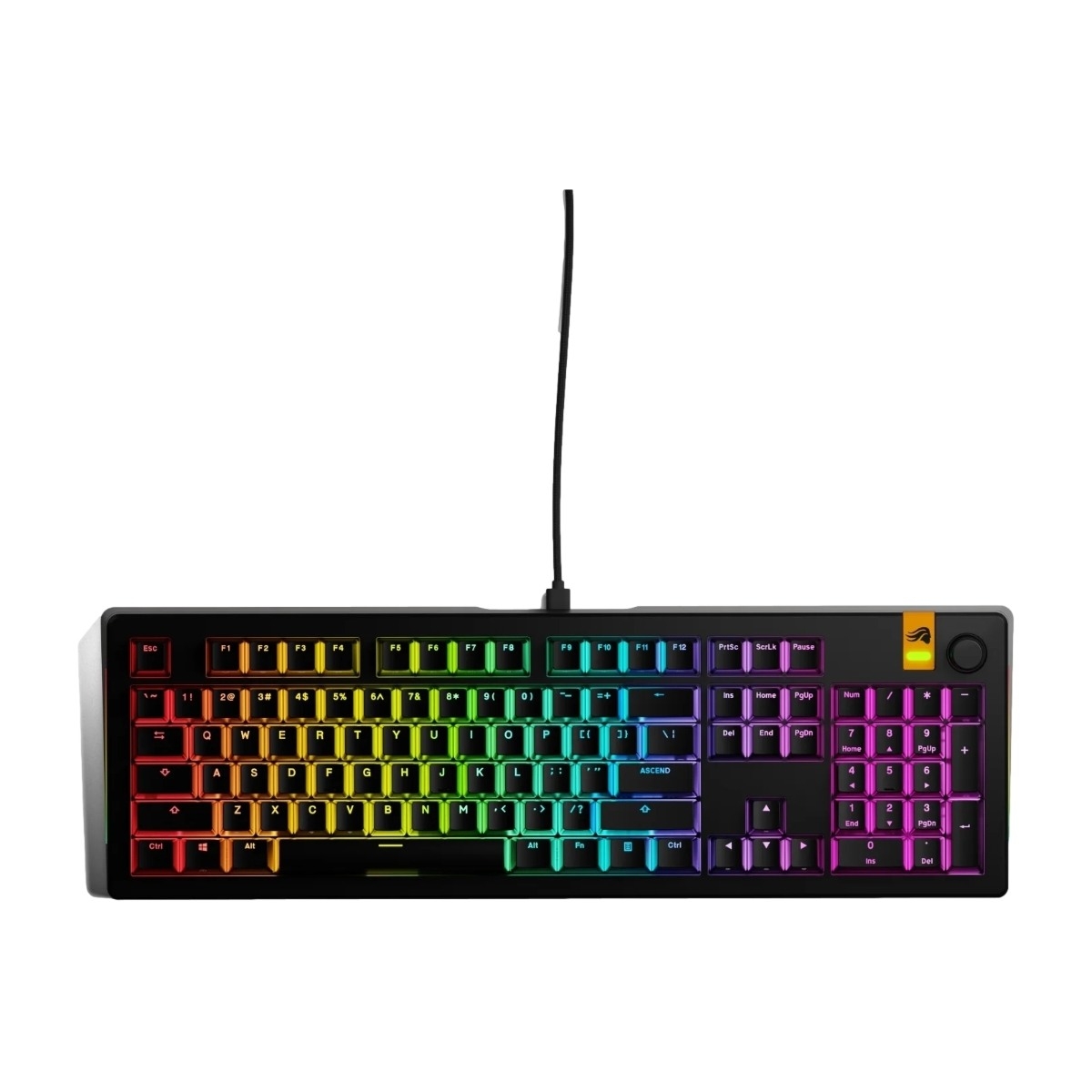 Glorious GMMK 3 HE 100% förbyggt mekaniskt gamingtangentbord - Glorious Fox HE Linear, svart, bild 2