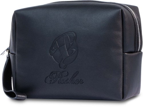 Pusher Toiletery Bag Vegan Leather Black