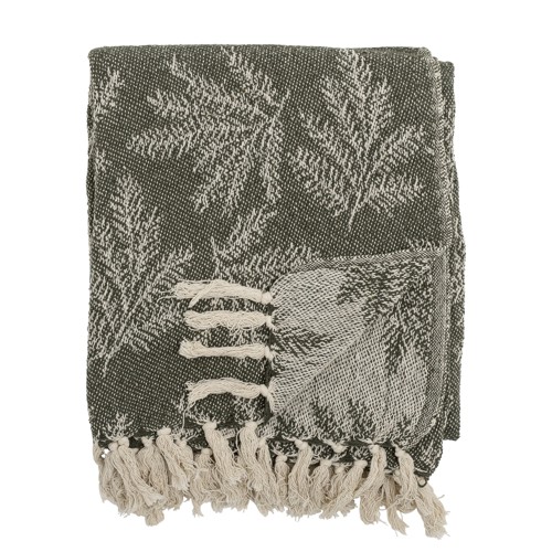 Bloomingville - Gabriela Throw - Green - Recycled Cotton