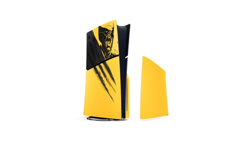 Höljen för PS5 Slim-konsol - Marvel's Wolverine Battle Yellow Limited Edition, bild 3