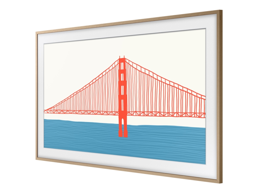Samsung The Frame 85" ram, teak (2021-2026)