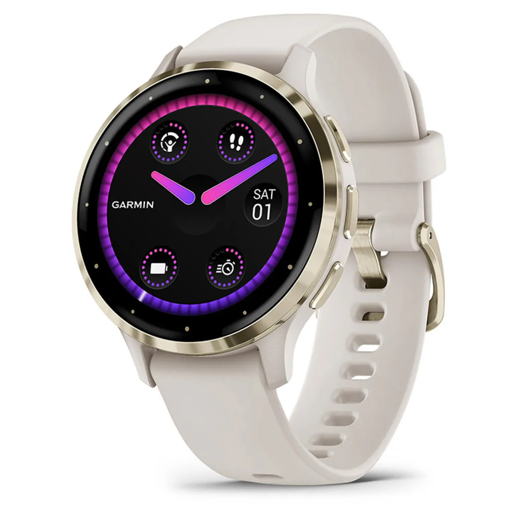 Garmin Venu 3S smartklocka Ivory/soft gold