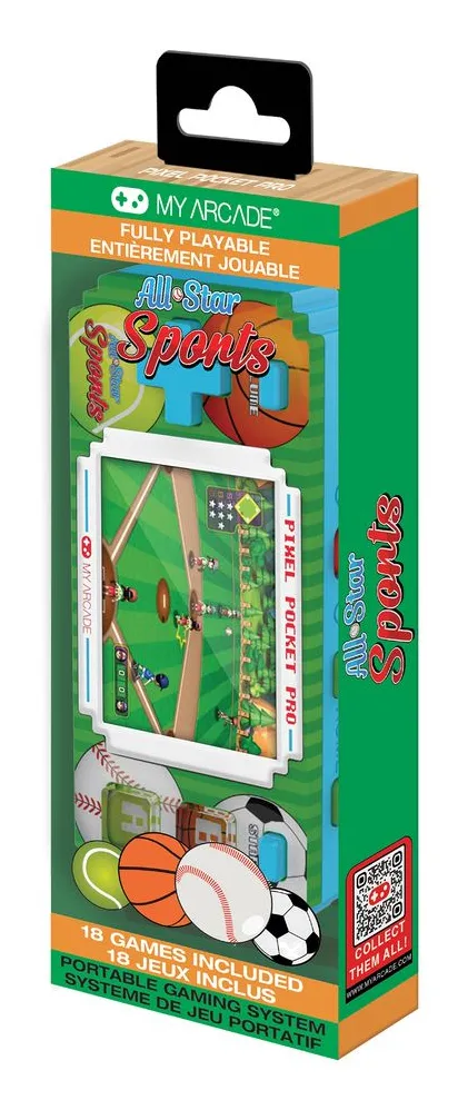 Min Arcade Pixel Pocket Pro All-Star Sports handhållna spelkonsol, bild 4