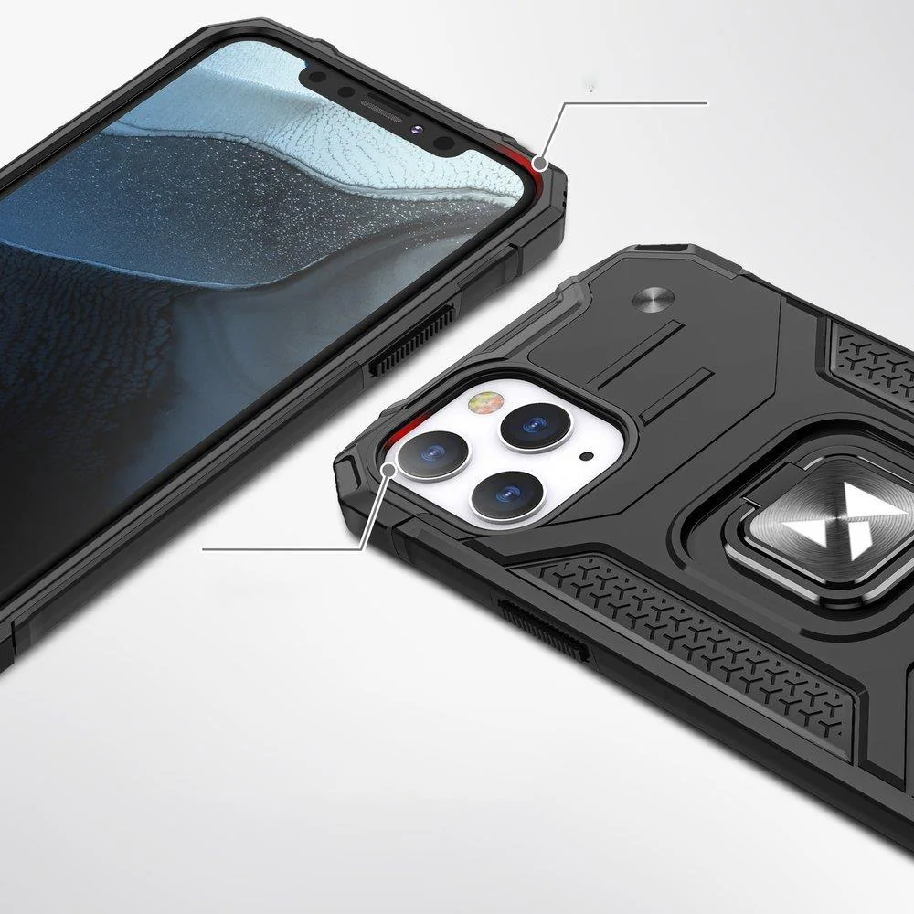 Wozinsky Ring Armor Case Kickstand Tough Rugged Cover för iPhone 13 mini blå, bild 2