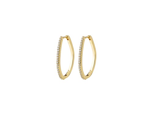 PILGRIM - ROOT Hoop Earrings - Gold-Plated - 31 mm, bild 2