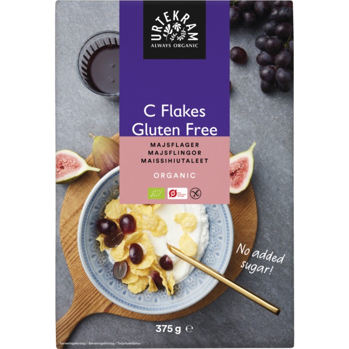 Urtekram Glutenfri C-Flakes 375 g