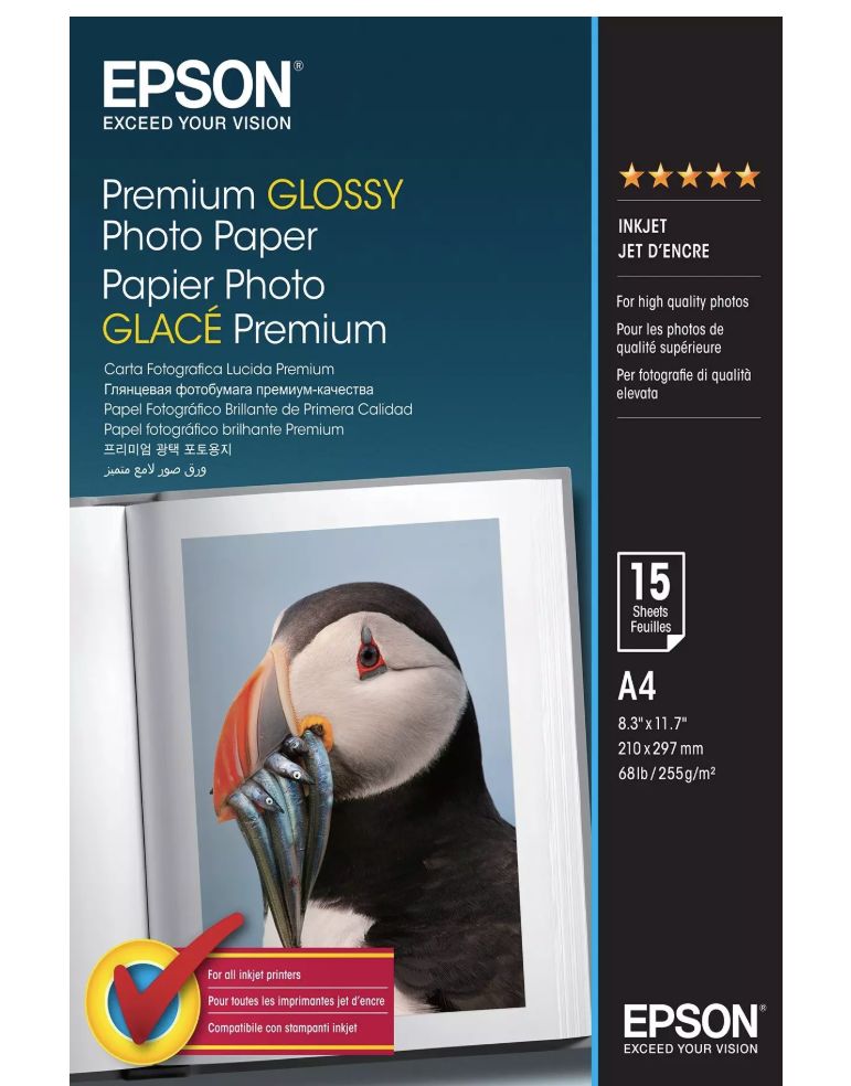 Epson Premium Glossy fotopapper A4 (15 ark), bild 2