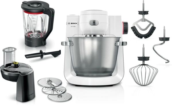 Bosch MUM6EW22 matberedare 1600 W 5,5 L, vit/rostfritt stål