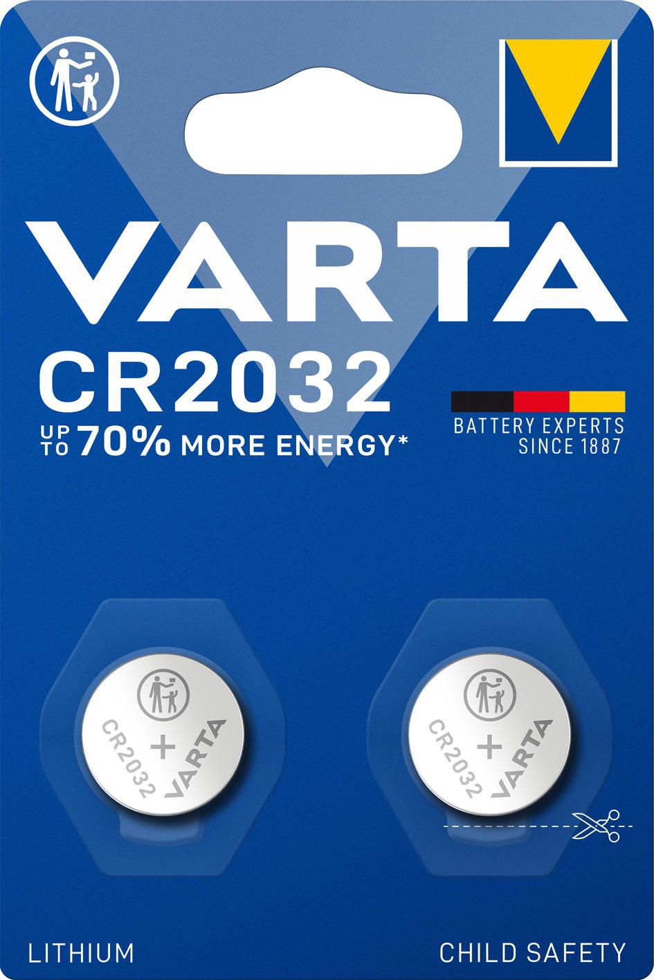 VARTA CR2032 knappbatteri, 2 st, bild 3