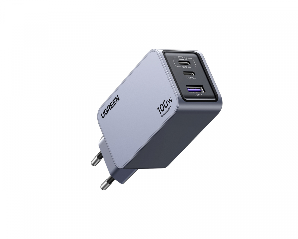 UGREEN Nexode Pro 100W 3-Ports GaN-laddare inklusive 100W USB-C kabel 1.5m, bild 3