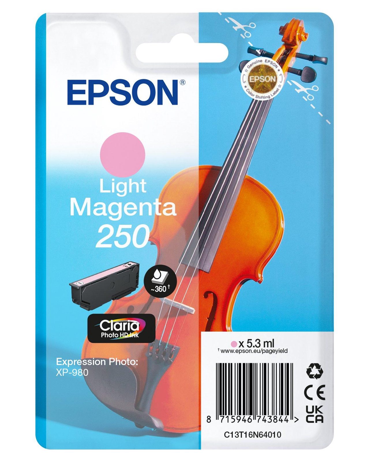 Epson 250 Ljus Magenta, 5,9ml, bild 3