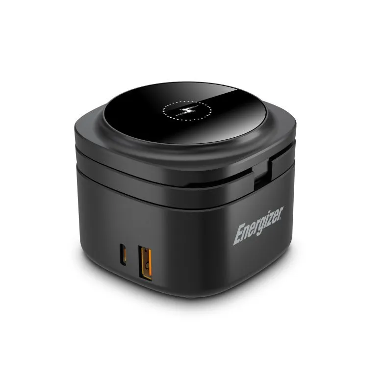 Energizer WCP311, inomhus, AC, Trådlös laddning, Svart