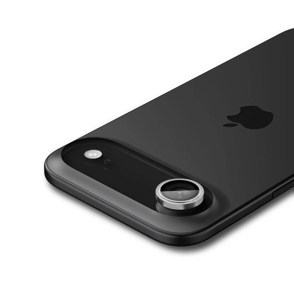 Spigen Optik Pro GLAS.TR "EZ FIT" kameraskydd 2-pack för iPhone Air - Silver, bild 4
