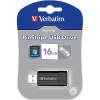 Verbatim Pinstripe USB 2.0 16GB, svart USB-minne