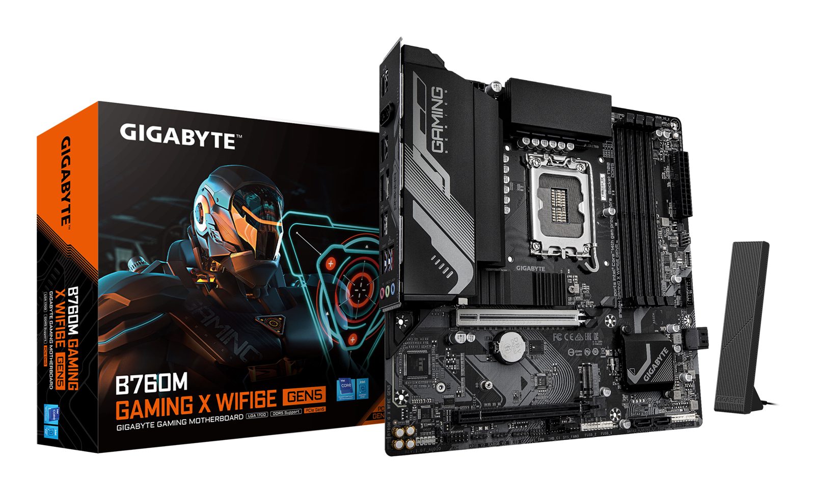 Gigabyte B760M GAMING X WIFI6E GEN5 moderkort, bild 3
