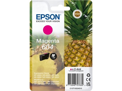 Epson T604, magenta bläckpatron, bild 2