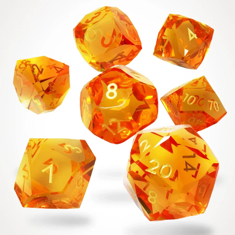 Solshard Sharp Edge Resin Rpg Dice Set 7