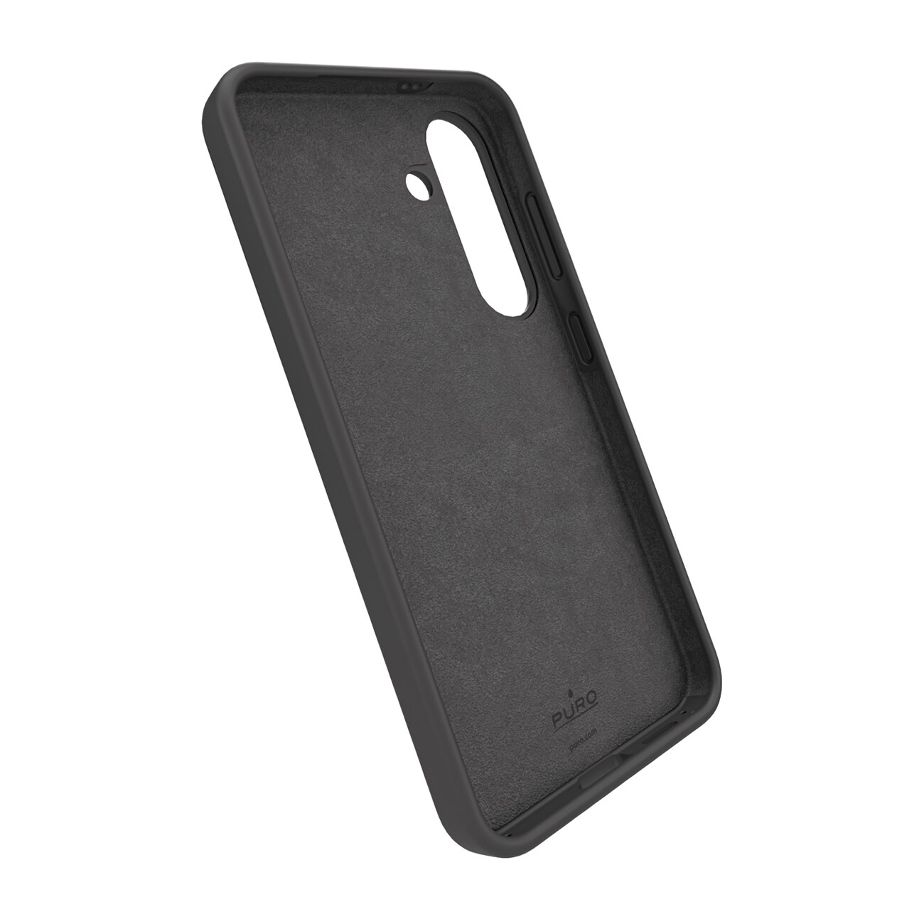 Puro Samsung Galaxy S25+ Icon silikonfodral, svart, bild 2