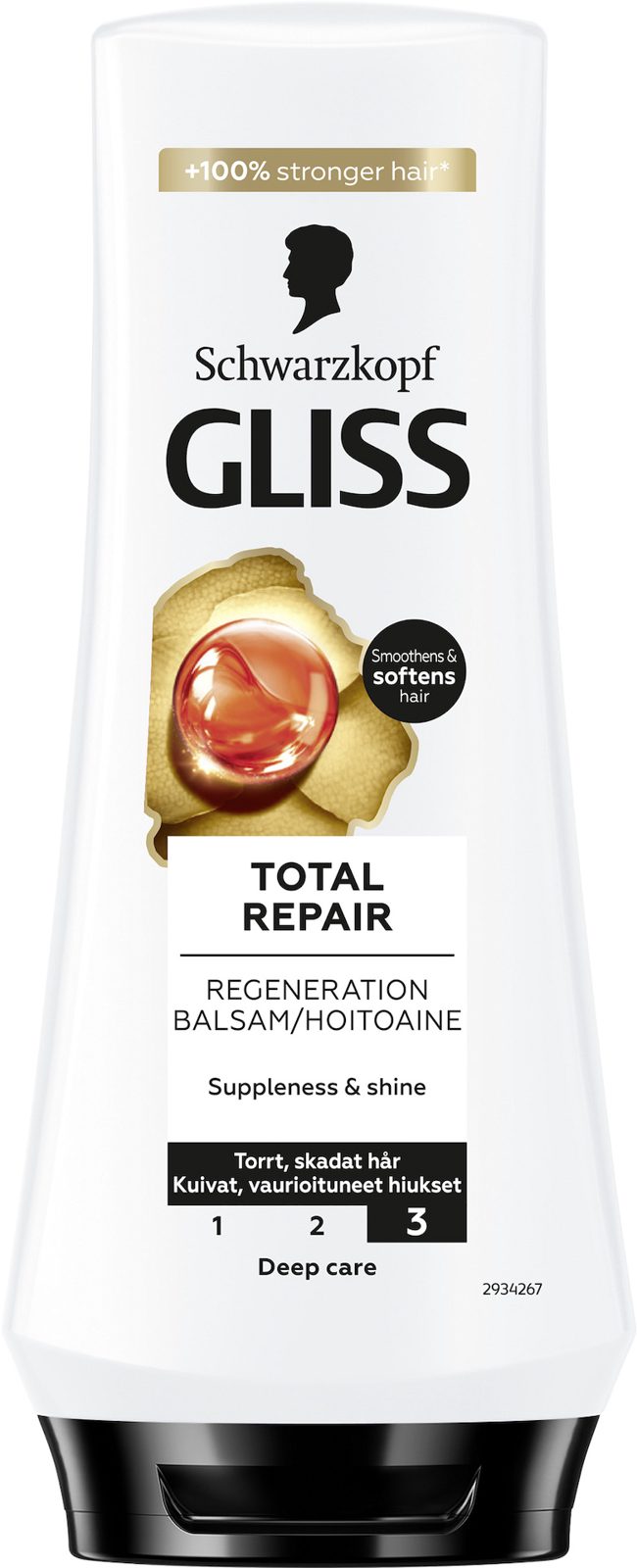 Schwarzkopf Gliss Regeneration Conditioner Total Repair for Dry Hair & Damaged Hair 200 ml