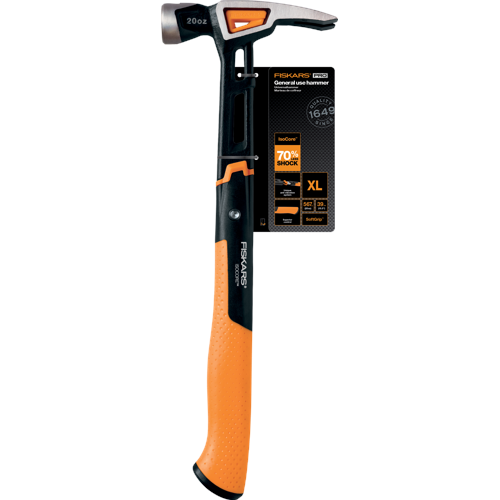 Fiskars - IsoCore General Use Hammer XL - 20oz/15.5"