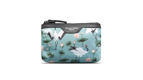 Gillian Jones - Makeup purse in Crane Dance Print, bild 3