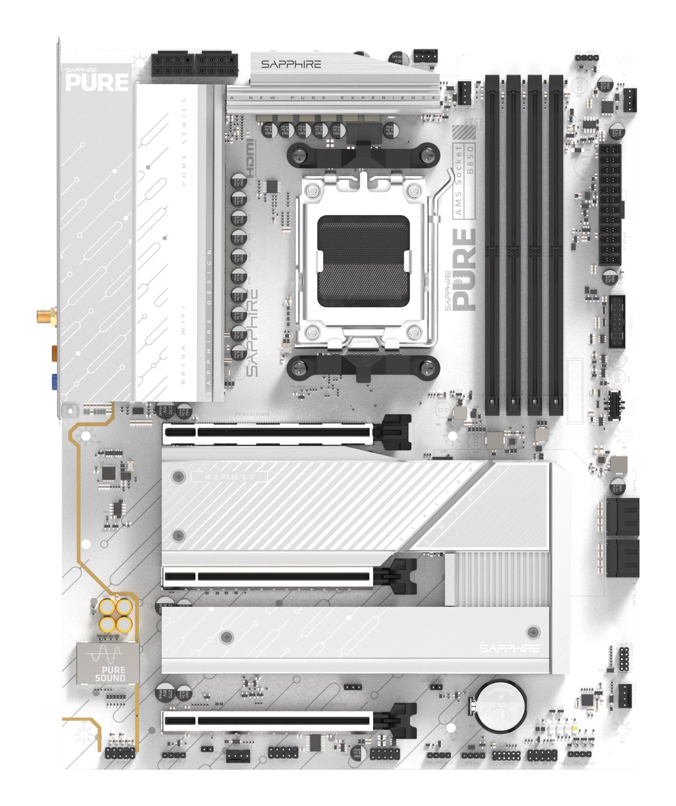 Sapphire Pure B850A WIFI7 moderkort