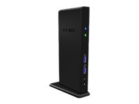 USB 3.0 dockningsstation ICY BOX IB-DK2241AC, DVI/HDMI, hörlur/mikrofon, GigaLAN, 6xUSB