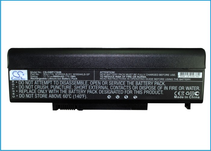 Batteri till Notebook, Bärbar dator för Gateway T6810, T6300, T6308c m.fl., bild 2